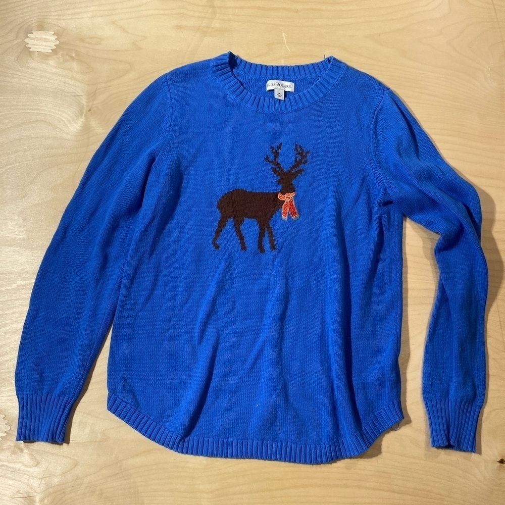 Kim Rogers Holiday Sweater size Medium (JL) - Picture 3 of 9